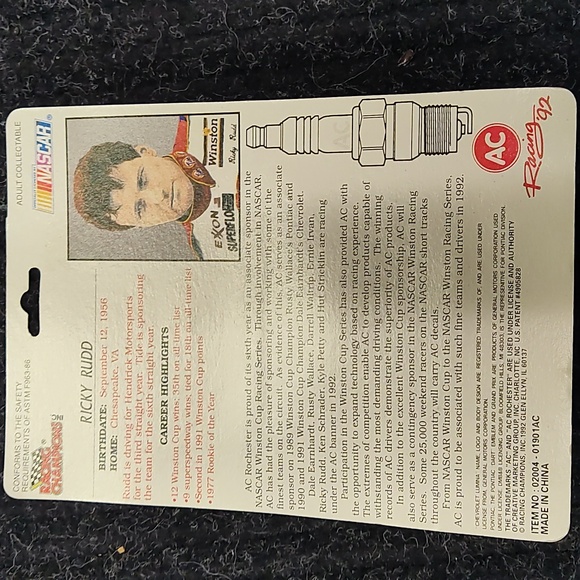 Racing Champions Nascar Car & Card Ricky Rudd - Picture 7 of 7